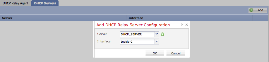 Externen DHCP-Server konfigurieren