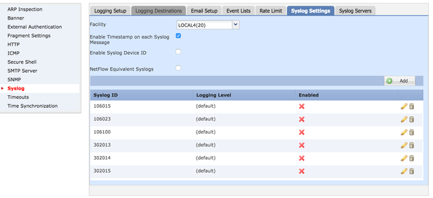 Configure custom events list.