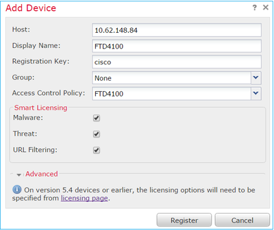 Add Device Dialog Box Shows Details Selected