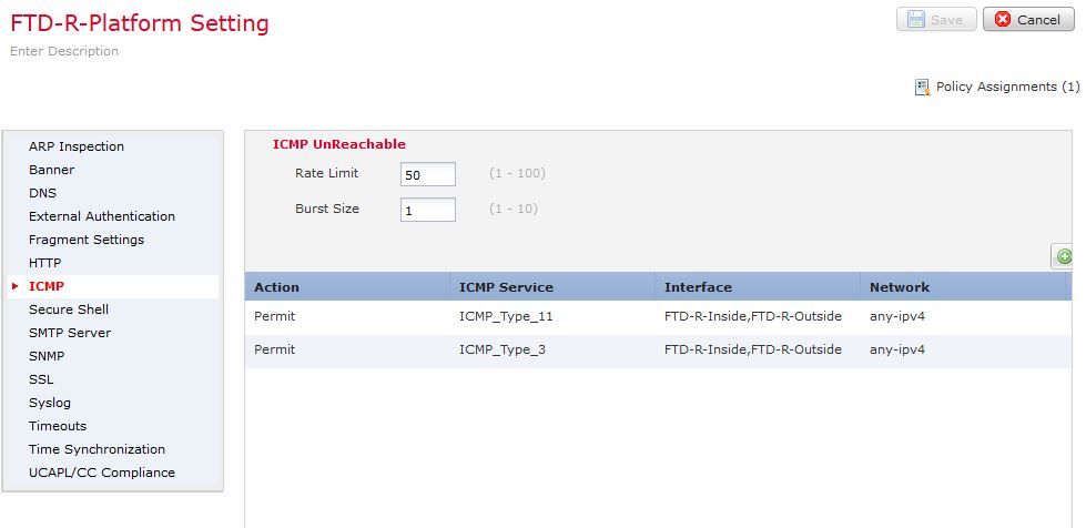 Configuração da plataforma FTD-R