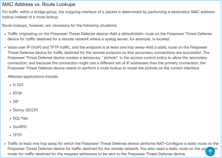 Description of Mac Address vs Route Lookups.