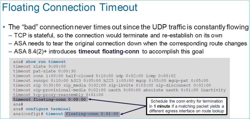 Floating Connection Timeout Instructions