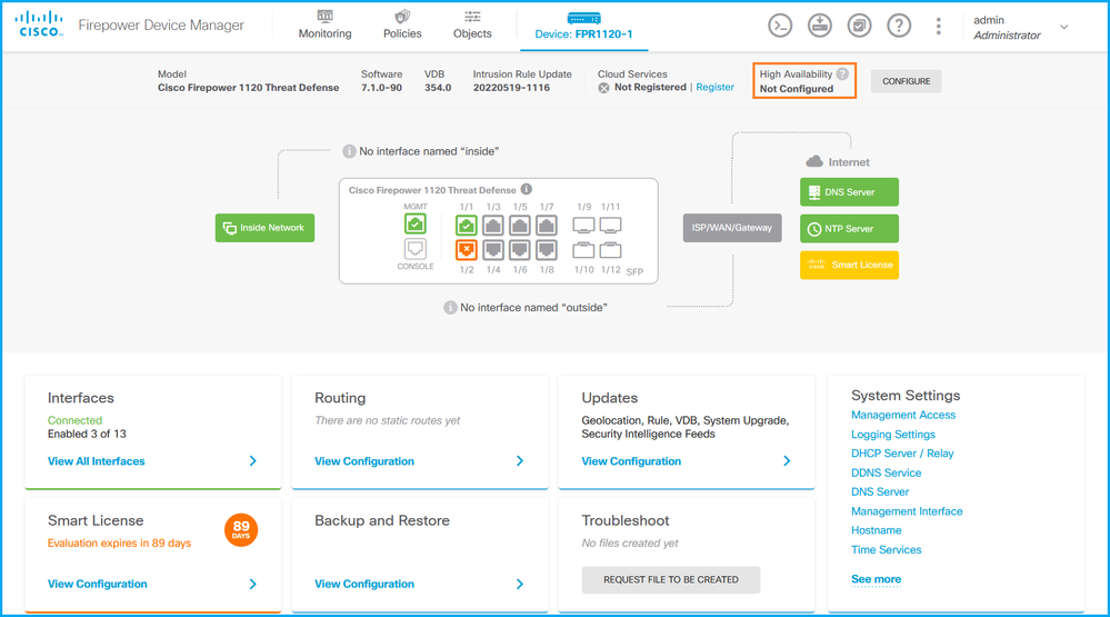 FDM Standalone Status