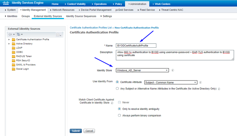 Create Identity Source Sequence