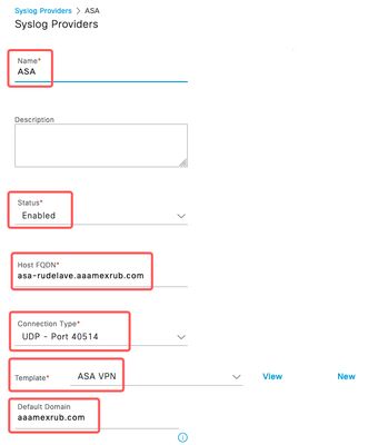 Configure Syslog provider