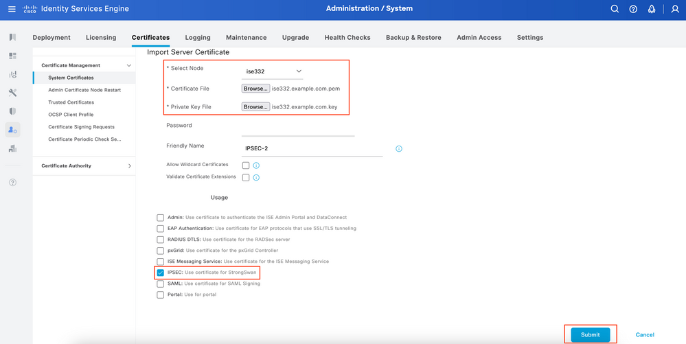 Trusted Certificate Settings 2