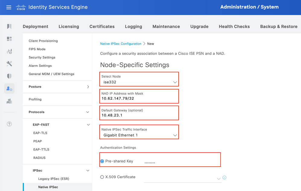 IPSEC Settings 4