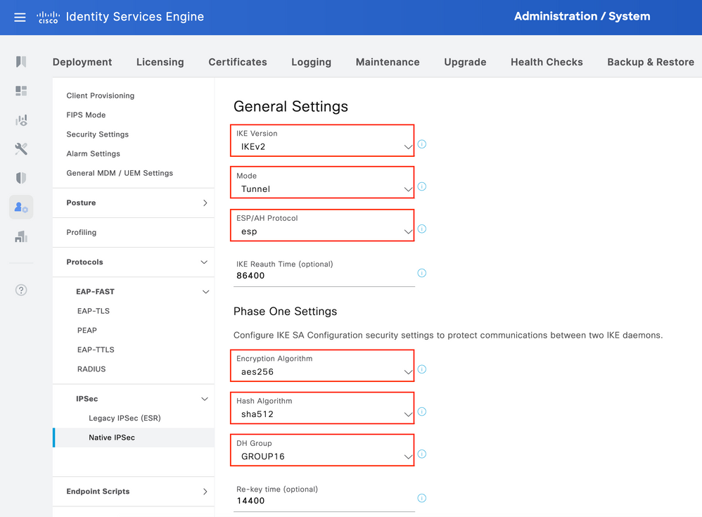 IPSEC Settings 2