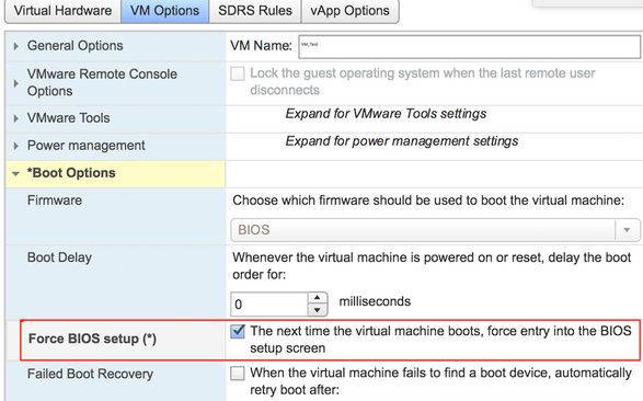 Enable the option Force BIOS Setup