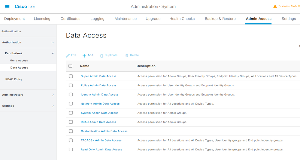 Admin Data Access