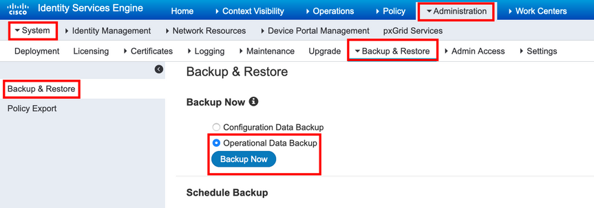 Operational Data Backup