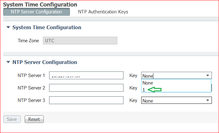 GUI System Time Configuration