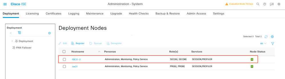 Cisco ISE on AWS - ISE Deployment. Verify