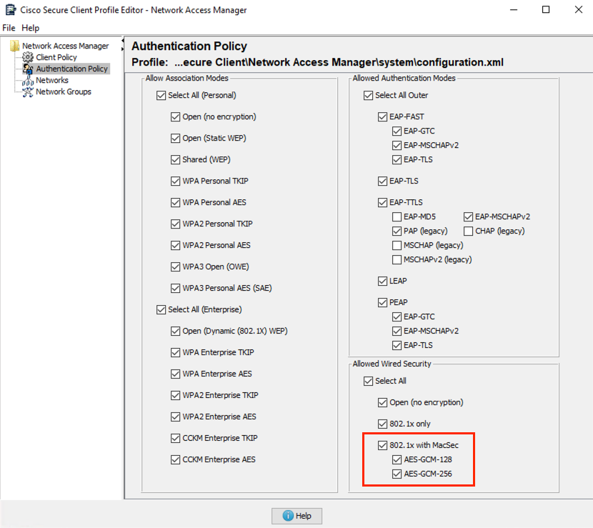 Secure Client user interface