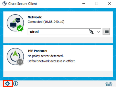 Secure Client user interface