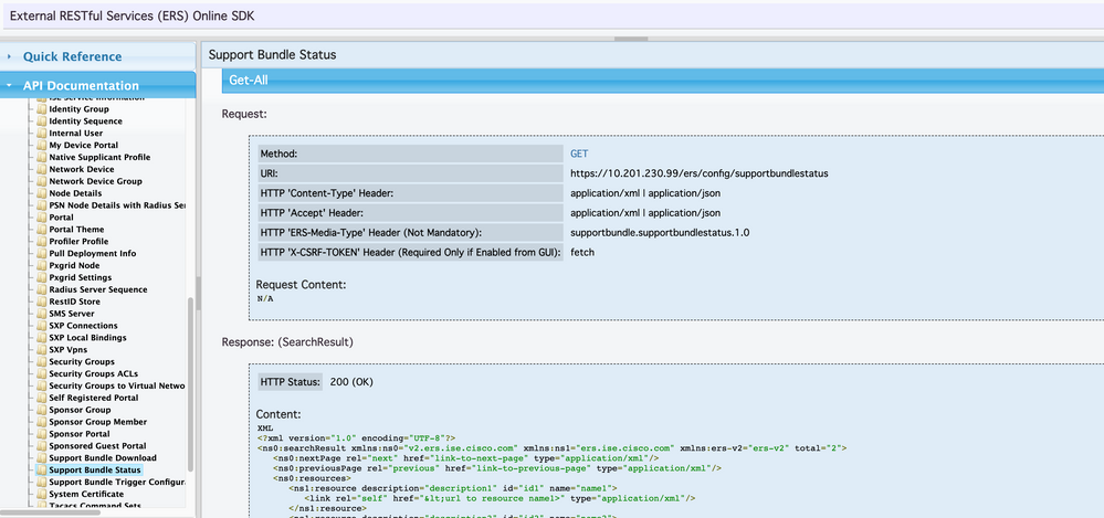 API Status Details