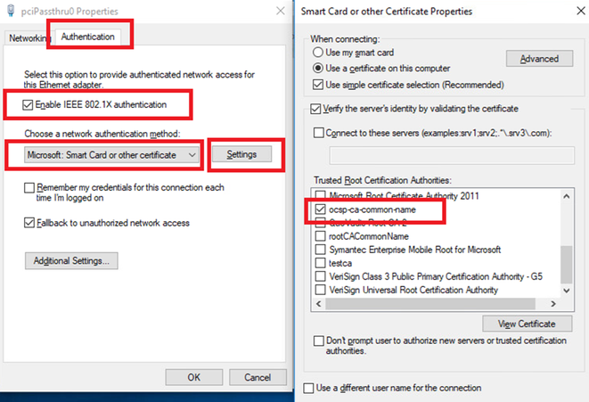 Enable Certificate Authentication