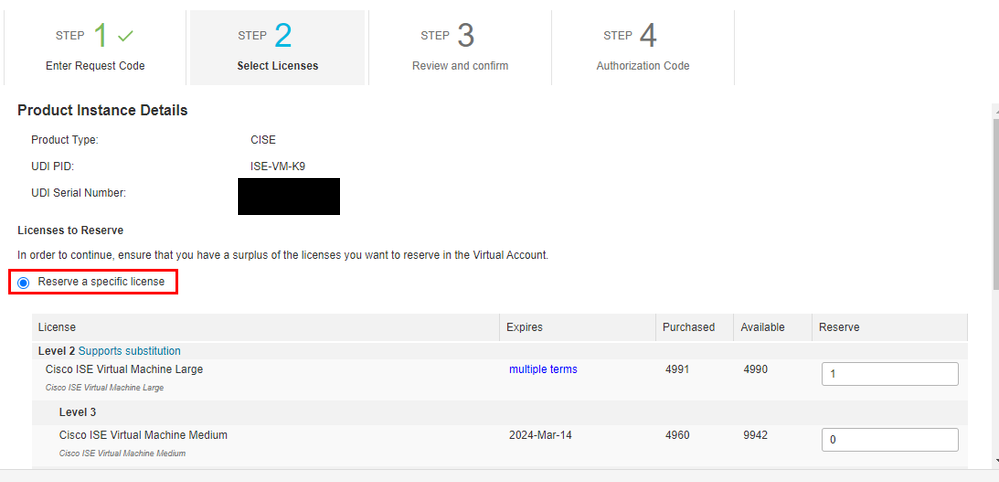 License Reservation On Portal