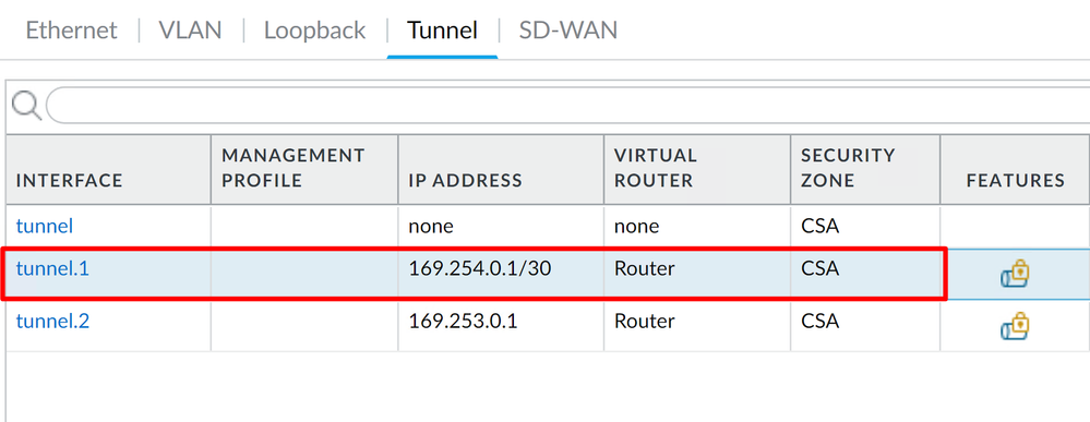 Palo Alto - Tunnel Configured