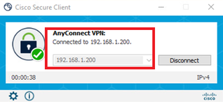 VPN-Verbindung vom Manager-Client initiieren