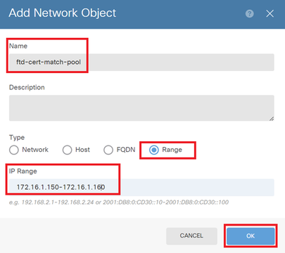 Ipv4アドレスプールの詳細