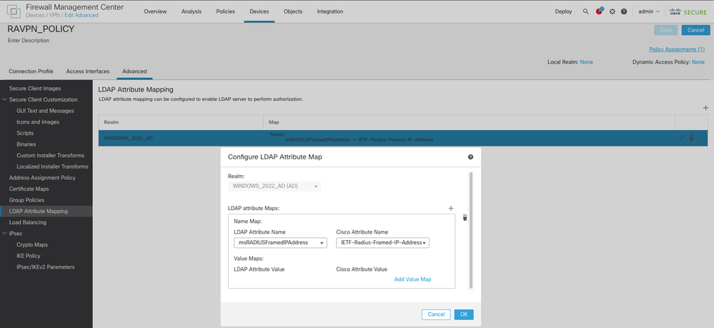 LDAP Attribute Mapping