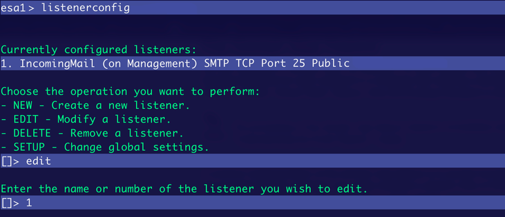 Listener Configuration