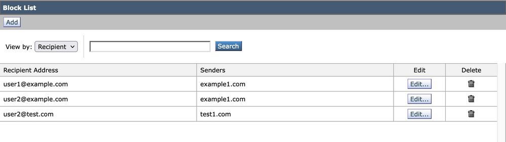 GUI Blocklist Output POST