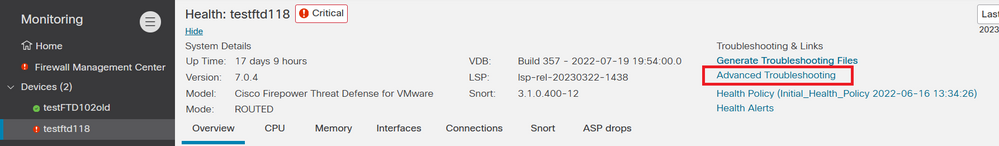 Advanced Troubleshooting