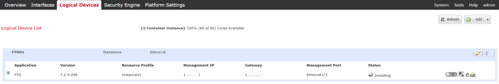 Confirm Status of Instance01