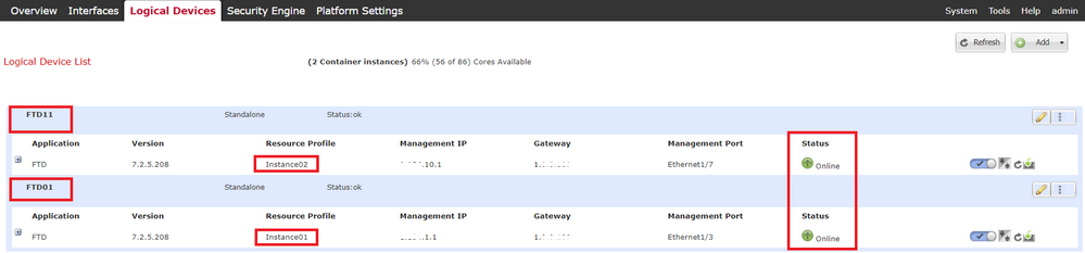 Confirm Instance Status In Primary Device