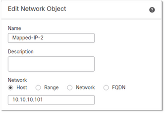 Edit Network Object