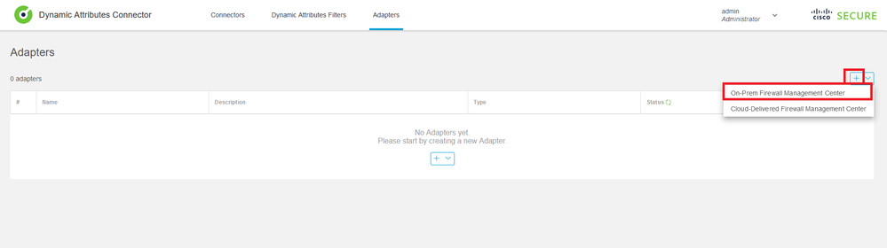 CSDAC-Adapter im lokalen Firewall-Management-Center