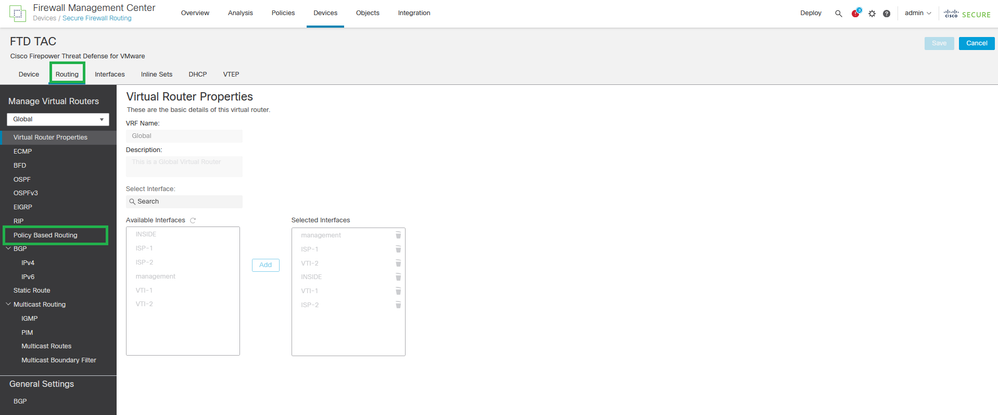 Routing - Policy Based Routing