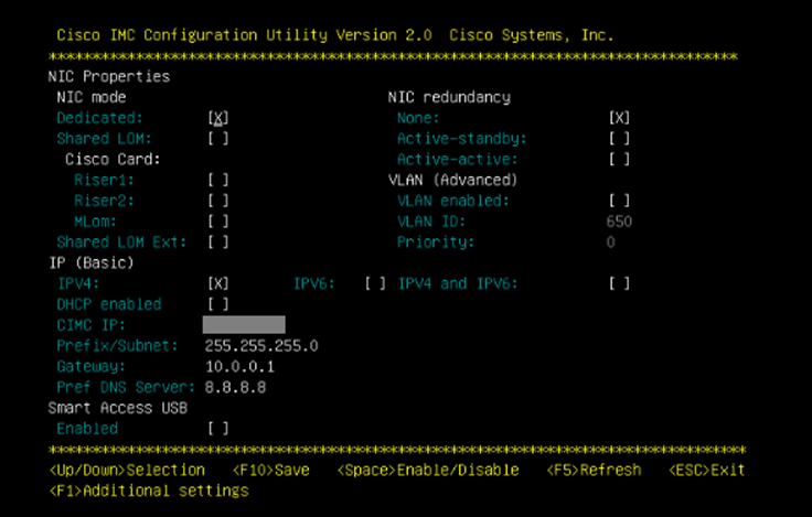 CIMC IP Configuration