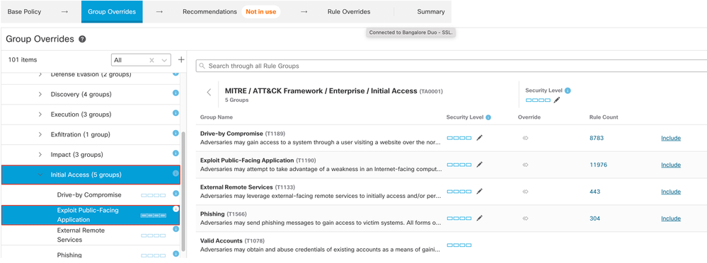 Initial access group