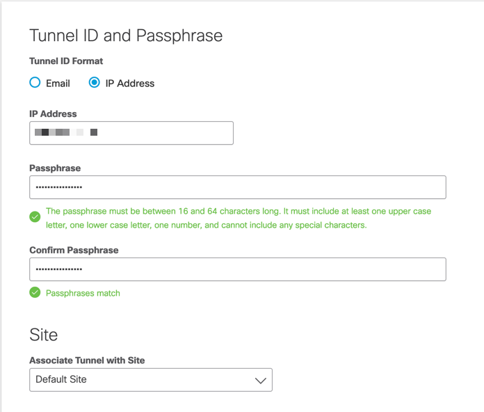 Configure Tunnel Parameters