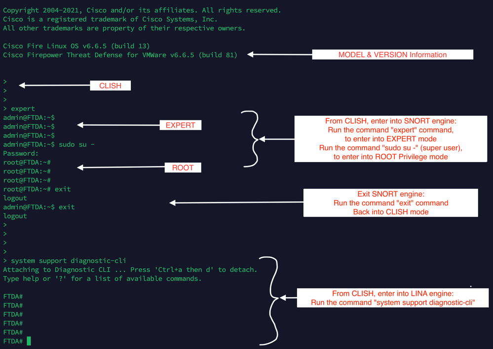 SSH into FTDv