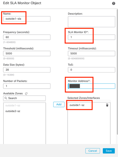 Configure SLA Tracking for ISP 1