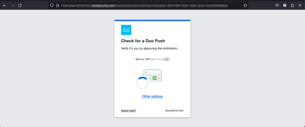 Verify Duo push test