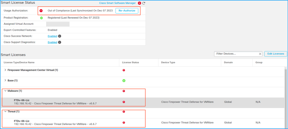 Software Manager Out of Compliance message