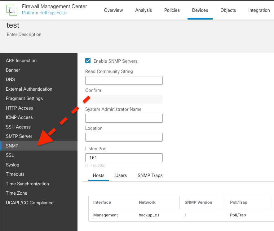 SNMP Configuration