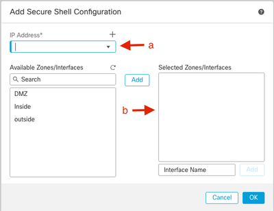 Configure SSH in Platform Settings