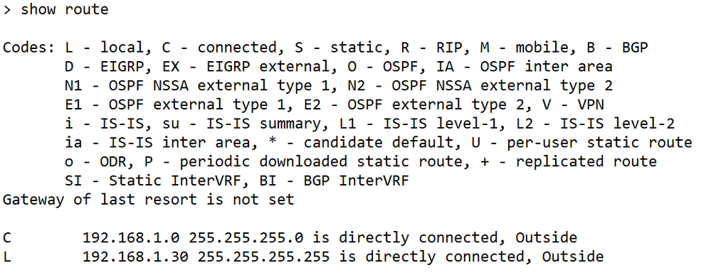 Validating Route on FTD