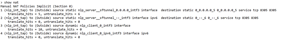 NAT Config on FTD for Management Traffic