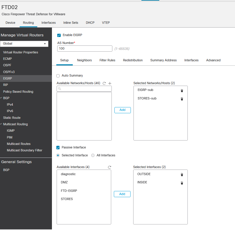 EIGRP Basic Configuration