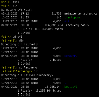 Secure Malware Analytics - Recovery Directory