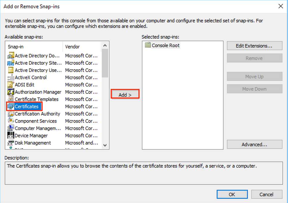 Secure Network Analytics Manager - External Authentication LDAPS - Snap-ins