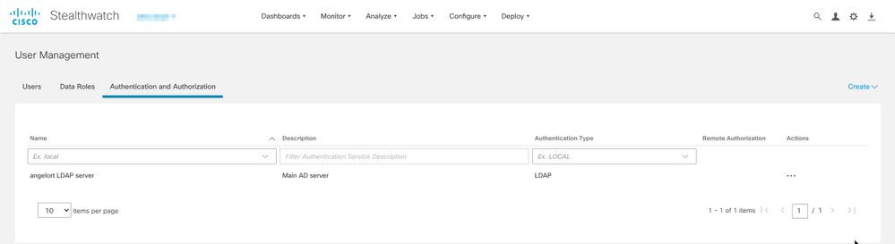 Secure Network Analytics Manager - External Authentication LDAPS - User Management - 4