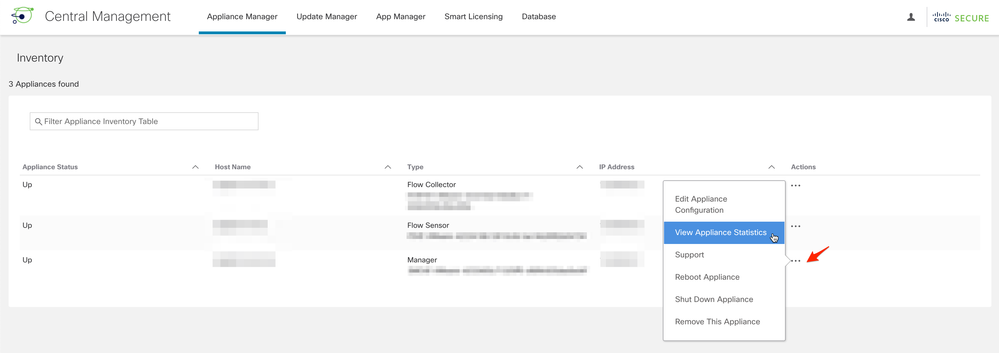 Cisco SNA Manager -  View Inventory